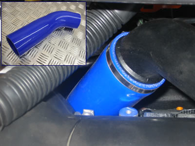 Silikonschlauch blau Ansaug-Turbo Ford Focus 2 ST