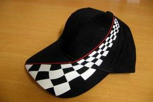 Racing Cap schwarz ohne Logo