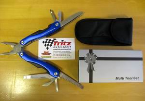 Multi Tool Set blau "Fritz Motorsport"