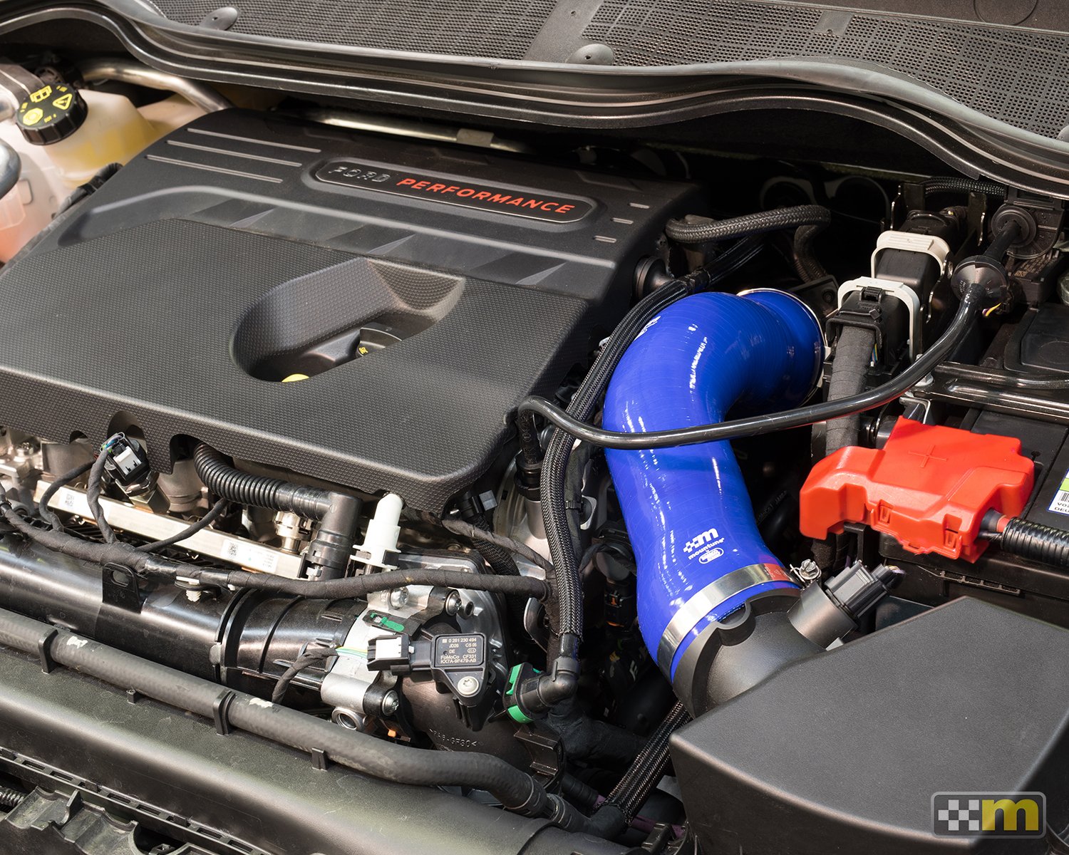 Ansaugschlauch Silikon Mountune Ford Fiesta 8 ST 1,5 blau
