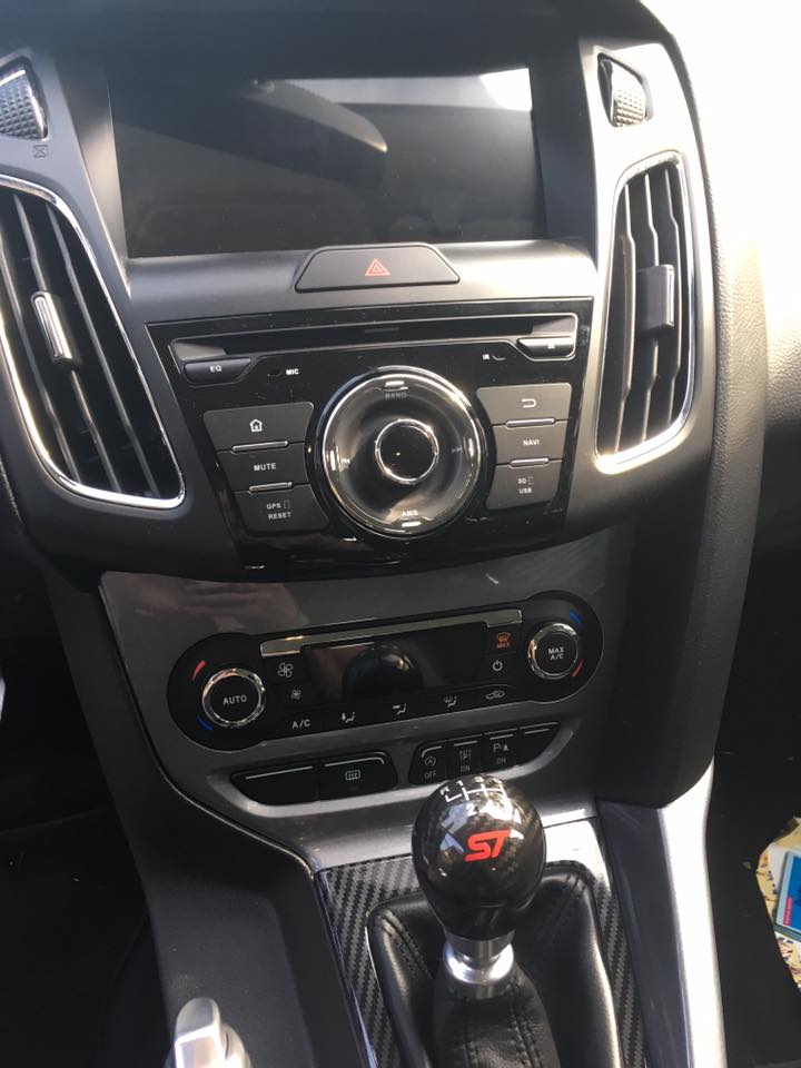 Schaltknauf Knauf Schwarz Chrom 5-Gang für Ford Fiesta VII Focus II III C- Max