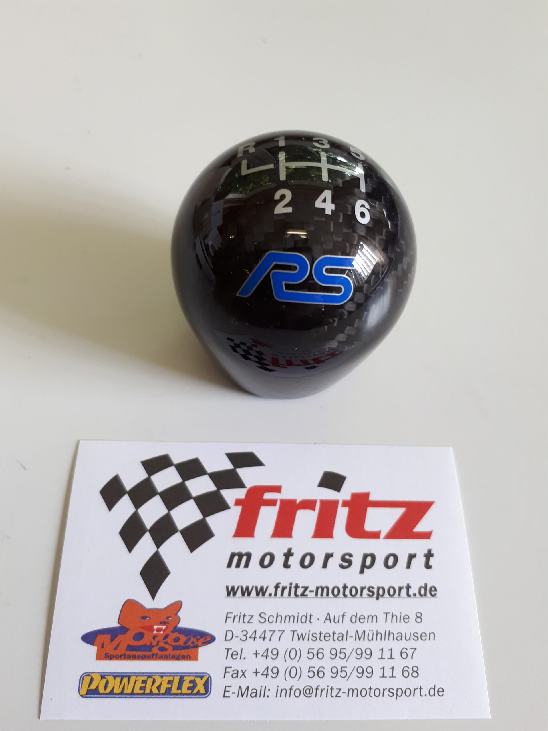 Schaltknauf Carbon Ford RS 6-Gang - Fritz Motorsport