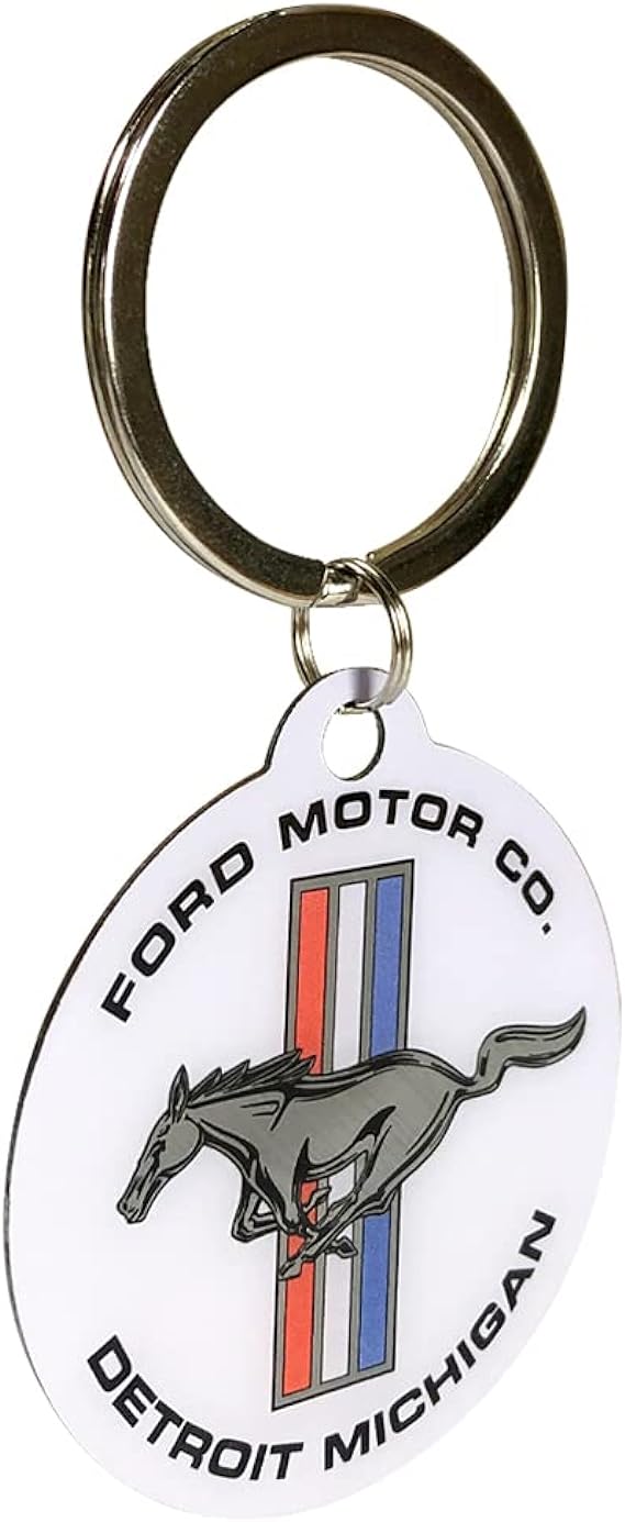 Schlüsselanhänger Metall Retro Ford Mustang - Fritz Motorsport